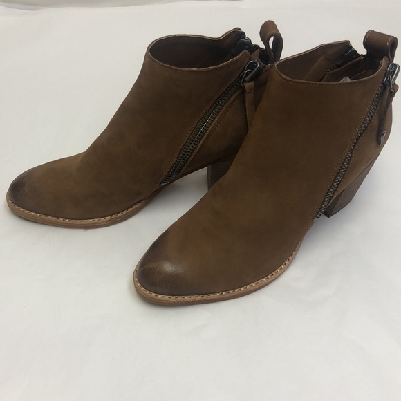 Dolce Vita Jaeger Teak Brown Nubuck Booties 7 New - Picture 8 of 8
